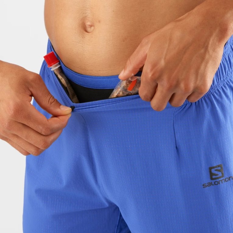 Salomon Sense Aero 7'' Men's Shorts Blue | CA 26W51